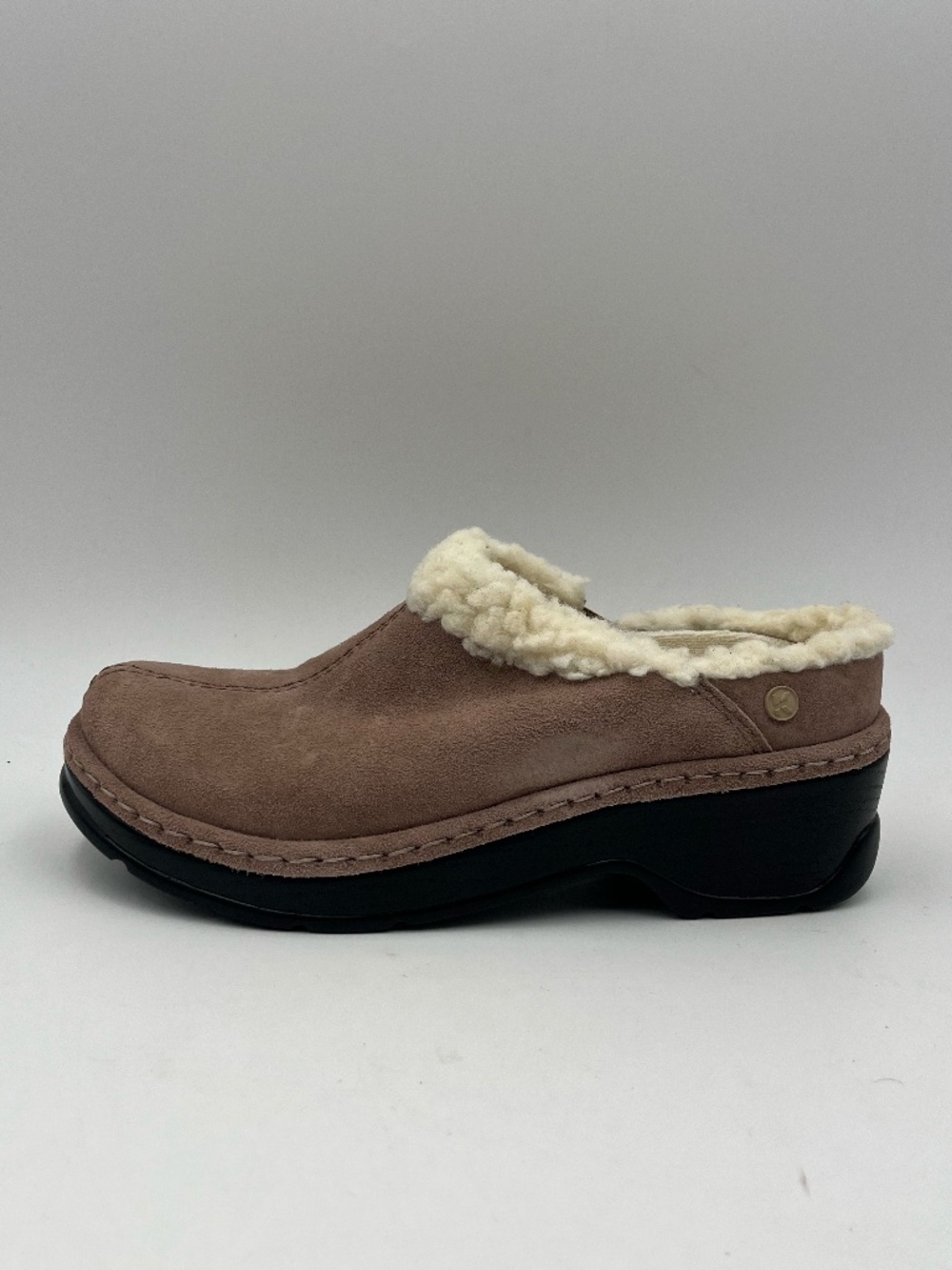 Klogs Munich Brown Shearling Slippers, Women's Size 8